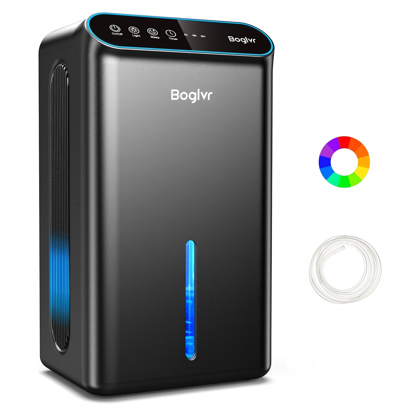 boglvr -Dehumidifier for Home, Upgraded 128ozDehumidifiers 800 Sq.ft Portable Quiet Small Dehumidifier with Auto-Off for Basement Room Bathroom Closet Bedroom RV（Black)